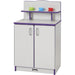 Rainbow Accents Culinary Creations Kitchen Cupboard - Purple - 1 Each - Purple, Gray, Chrome - Wood
