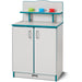 Rainbow Accents Culinary Creations Kitchen Cupboard - Teal - 1 Each - Teal, Gray, Chrome - Wood