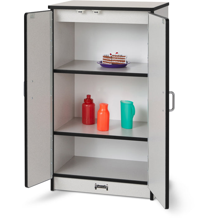 Rainbow Accents Culinary Creations Kitchen Refrigerator - Black - 1 Each - Black, Gray, Chrome