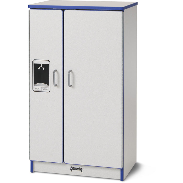 Rainbow Accents Culinary Creations Kitchen Refrigerator - Blue - 1 Each - Blue, Gray, Chrome