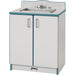 Rainbow Accents Culinary Creations Kitchen Sink - Teal - 1 Each - Teal, Gray, Chrome - Wood