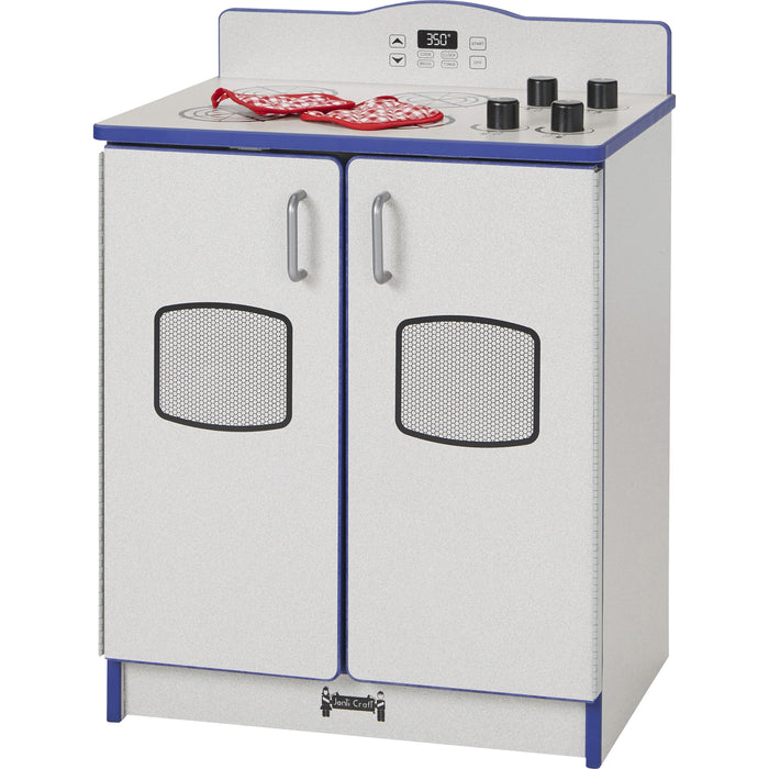 Rainbow Accents Culinary Creations Kitchen Stove - Blue - 1 Each - Blue, Gray, Chrome - Wood