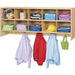 young Time 10-Section Wall Locker - 10 Compartment(s) - 20" Height x 48" Width x 12" Depth - Rounded Corner, Eco-friendly, UV Resistant, Durable, Easy to Clean, Moisture Resistant - Baltic - Hardboard, Laminate - 1 Each
