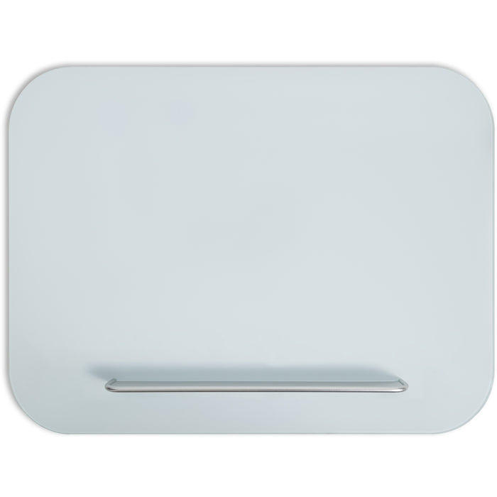 U Brands Magnetic Glass Frameless Dry-Erase Board - 36" (3 ft) Width x 24" (2 ft) Height - White Glass Surface - Rectangle - Horizontal/Vertical - Magnetic - 1 Each