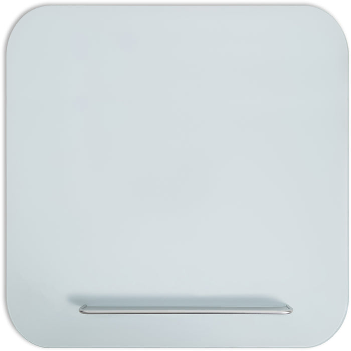 U Brands Magnetic Glass Frameless Dry-Erase Board - 36" (3 ft) Width x 36" (3 ft) Height - White Tempered Glass Surface - Square - Horizontal/Vertical - Magnetic - 1 Each