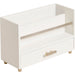 U Brands Juliet Letter Sorter - 6" Height x 3.80" Width x 9.50" Depth - Desktop - Sturdy, Durable, Pull-out Drawer - White - Pine Wood, Metal - 1 Each
