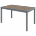 KFI Mocha Indoor/Outdoor Furniture - Rectangle - 29" Height x 32" Width x 55" Depth - Mocha Table Top - 1 Each