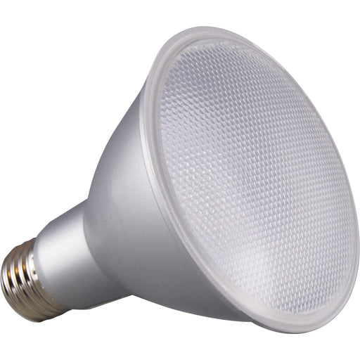 Satco 12W PAR 30/LN/FL 3000K LED Bulb - 12.50 W - 75 W Incandescent Equivalent Wattage - 120 V AC - 1000 lm - Parabolic Reflector - PAR30LN Size - Clear - Warm White Light Color - E26 Base - 25000 Hour - 3000°K Color Temperature - 90 CRI - 40° Beam Angle