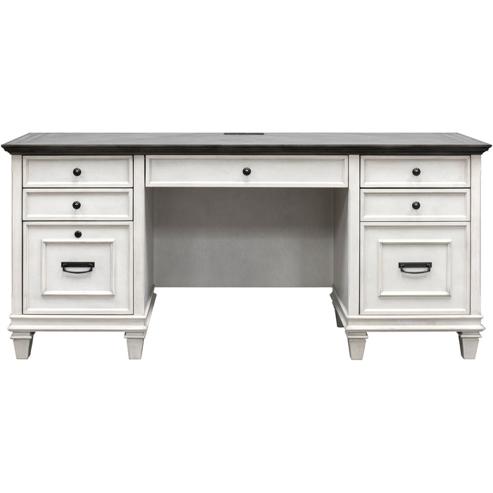 Martin Hartford Credenza - Rectangle - 31" Height x 70" Width x 21" Depth - Total Drawer(s): 4 - 1 Door(s) - Material: Wood Grain, Veneer, Metal, Wire Mesh - Finish: Vintage Linen - 1 Each