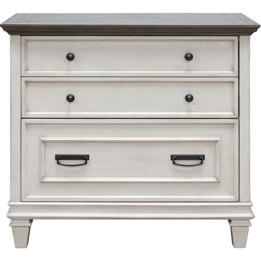 Martin Hartford Lateral File - 31" Height x 36" Width x 21" Depth - Total Drawer(s): 2 - Material: Wood Grain, Veneer, Wire Mesh - Finish: Vintage Linen - 1 Each