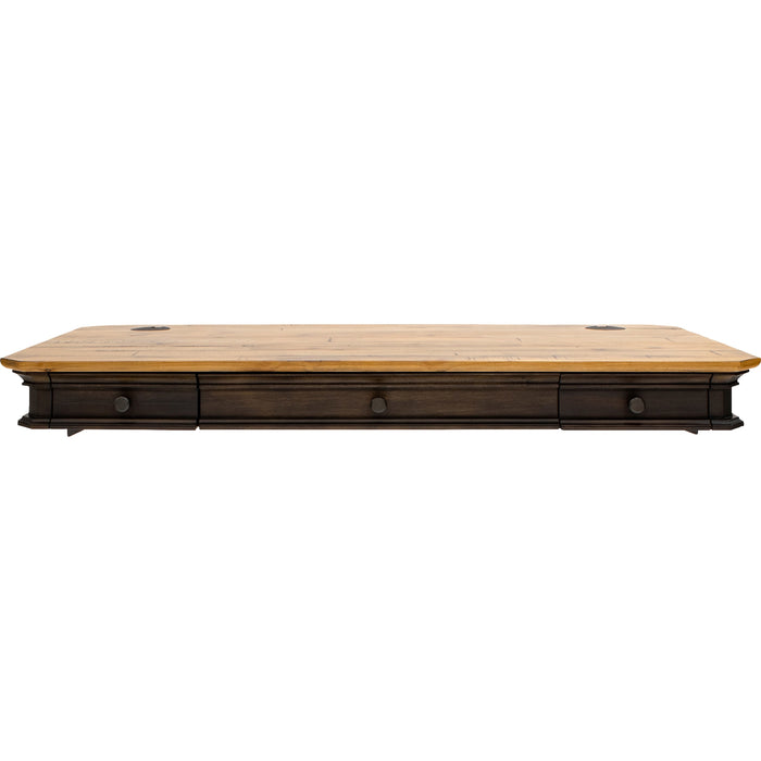 Martin Sonoma Sit/Stand Desktop, Power Center Sold with 384B - Rectangle - 6" Height x 54" Width x 28" Depth - Total Drawer(s): 3 - Material: Wood Veneer - Finish: Dark Roast - 1 Each