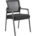 Boss Mesh 4-Legged Guest Chair - Black Seat Color - Black Back Color - Mesh Back Material - Tubular Steel Frame Material - Four-legged Base - 1 Carton