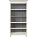 Martin Hartford Open Bookcase - 78" Height x 40" Width x 14" Depth - 5 Shelve(s) - 3 Adjustable Shelf(ves) - Material: Natural Wood, Wire Mesh - Finish: Vintage Linen - 1 Each