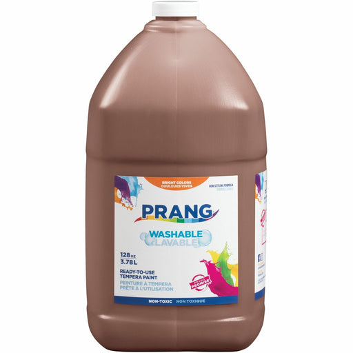 Prang Washable Tempera Paint - 1 Color(s) - Brown - 1 gal - Washable - 1 Each