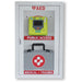 ZOLL Medical AED Combo Wall Cabinet with Alarm - 22.5" Width x 8" Depth x 36" Height - Damage Resistant, See-through Window - Gray - Steel - 1 Each