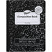 Pacon Marble Hard Cover Wide Rule Composition Book - 1 Subject(s) - 100 Sheets - 200 Pages - Wide Ruled Front Ruling - Red Margin - 9.75" Height x 7.5" Width x 0.4" Depth - Black Marble Cover - Recyclable, Hard Cover, Dry Erase Surface - 1 Each