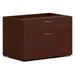 HON Mod Low Personal Credenza - Rectangle - 21" Height x 30" Width x 20" Depth - Total Drawer(s): 2 - Finish: Traditional Mahogany - 1 Each