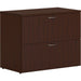 HON Mod HLPLLF3620L2 Lateral File - 29" Height x 36.5" Width x 20" Depth - Total Drawer(s): 2 - Finish: Traditional Mahogany, Laminate - 1 Each