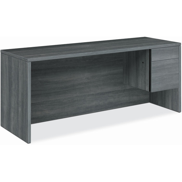 HON 10500 H10545R Pedestal Credenza - 29.5" Height x 72" Width x 24" Depth - Total Drawer(s): 2Right Side - Finish: Sterling Ash - Rugged, Scratch Resistant, Spill Resistant, Stain Resistant, Liquid Resistant, Wear Resistant, Tear Resistant, Durable - For