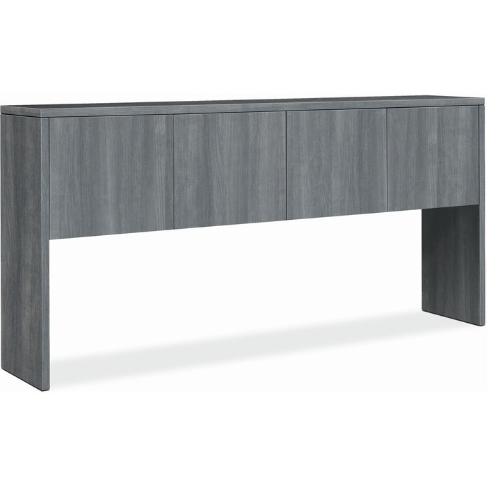 HON 10500 H105327 Hutch - 37.1" Height x 78" Width x 14.6" Depth - Finish: Sterling Ash - Rugged, Scratch Resistant, Spill Resistant, Stain Resistant, Liquid Resistant, Durable - For Office, Credenza, Desk - 1 Each