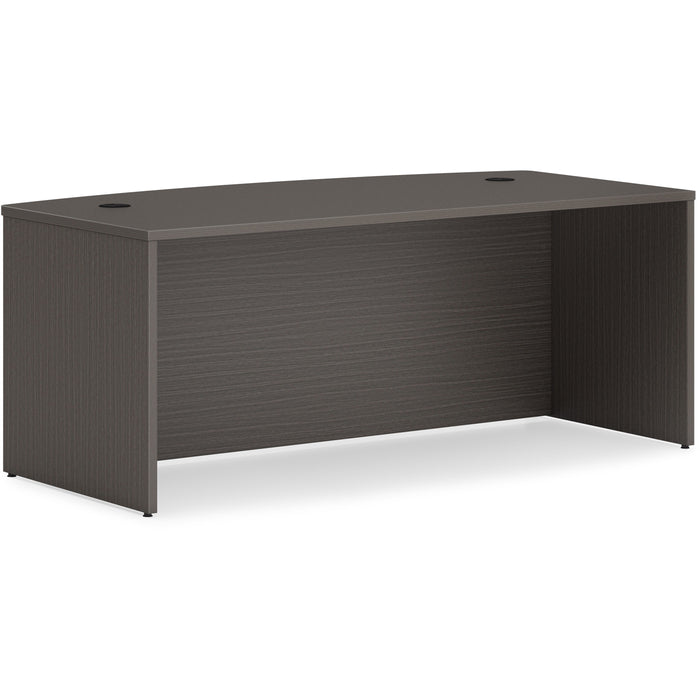 HON Mod HLPLDS7236B Desk Shell - Bowfront - 29" Height x 72" Width x 36" Depth - Finish: Slate Teak - 1 Each