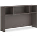 HON Mod HLPLDH66 Hutch - 39.8" Height x 66" Width x 14" Depth - Finish: Slate Teak - 1 Each