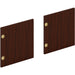 HON Mod HLPLDR60LM Door - x 60" Width - Finish: Traditional Mahogany - 1 Set
