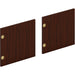 HON Mod HLPLDR66LM Door - x 66" Width - Finish: Traditional Mahogany - 1 Set