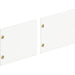 HON Mod HLPLDR72LM Door - x 72" Width - Finish: Simply White - Scratch Resistant, Spill Resistant, Stain Resistant, Durable - 1 Set