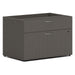 HON Mod HLPLCL3020BF Credenza - 21" Height x 30" Width x 20" Depth - Total Drawer(s): 2 - Finish: Slate Teak - 1 Each