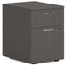 HON Mod HLPLPMBF Pedestal - 20" Height x 15" Width x 20" Depth - Total Drawer(s): 2 - Finish: Slate Teak - 1 Each