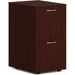 HON Mod HLPLPMFF Pedestal - 28" Height x 15" Width x 20" Depth - Total Drawer(s): 2 - Finish: Traditional Mahogany - 1 Each