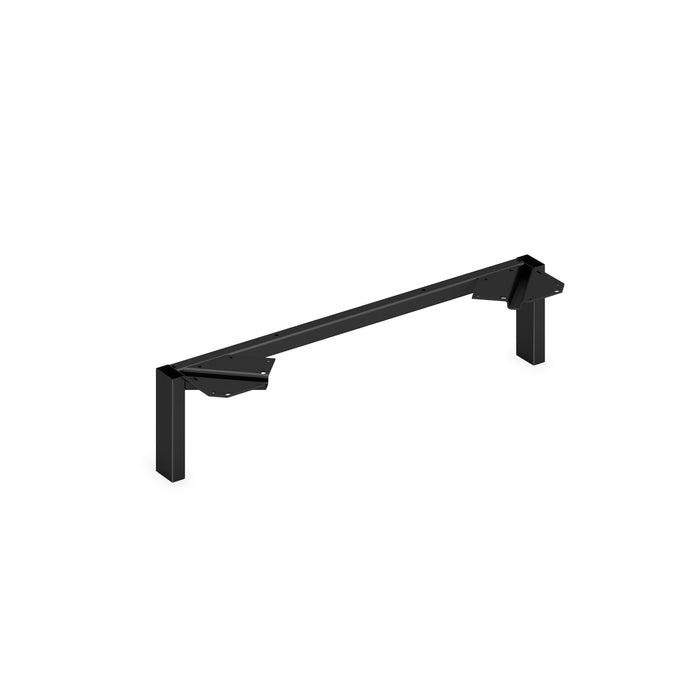HON Mod HLPLSL30 Credenza Support Leg - 7" Height x 30" Depth - Finish: Black - 1 Each
