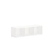 HON Mod Wall Mounted Storage - Rectangle - 13.5" Height x 48" Width x 14" Depth - Finish: Simply White - 1 Each