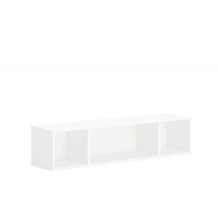 HON Mod Wall Mounted Storage - Rectangle - 13.5" Height x 60" Width x 14" Depth - Finish: Simply White - 1 Each