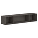 HON Mod Wall Mounted Storage - Rectangle - 13.5" Height x 66" Width x 14" Depth - Finish: Slate Teak - 1 Each