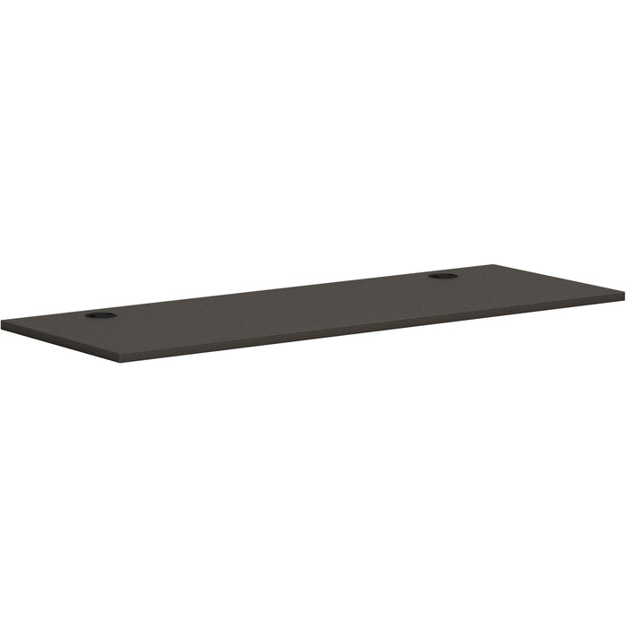 HON Mod HLPLRW6624 Work Surface - Rectangle - x 66" Width x 24" Depth - Finish: Slate Teak - 1 Each