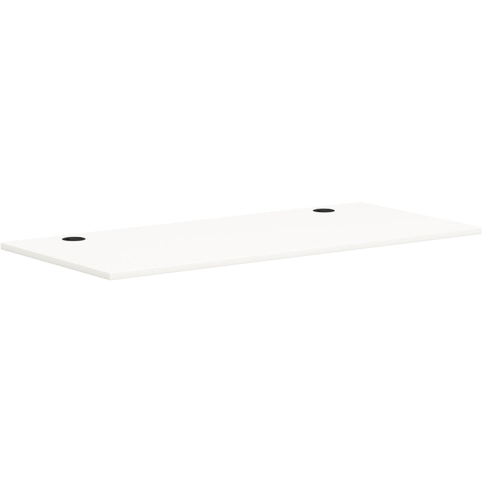 HON Mod HLPLRW6630 Work Surface - Rectangle - x 66" Width x 30" Depth - Finish: Simply White - 1 Each