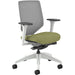 HON Solve Chair - Meadow Seat Color - Fabric Seat Material - Fog Back Color - Mesh Back Material - Designer White Frame Color - Mid Back - Meadow - 1 Each