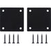 Lorell Mounting Plate for Modular Device - Black - Iron - 2 / Pack