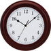 Victory Light Light Tempus Wall Clock - Analog - Quartz - Mahogany Case - Wood - 1 Each