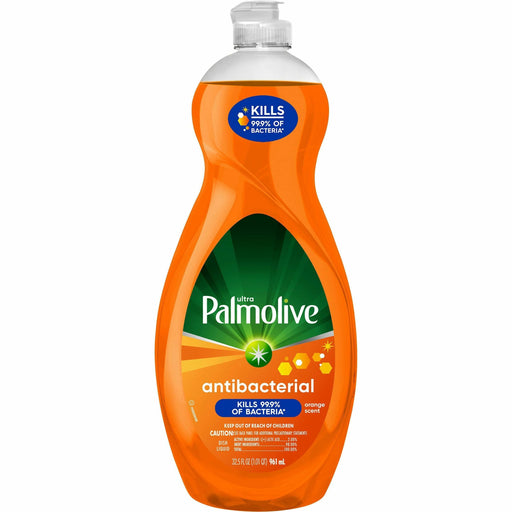 Palmolive Antibacterial Ultra Dish Soap - Concentrate - 35.2 fl oz (1.1 quart) - pH Balanced, Residue-free, Non-abrasive, Antibacterial - Orange - 1 Each