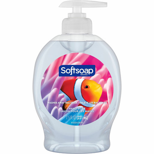 Softsoap Aquarium Hand Soap - Fresh Scent Scent - 7.50 fl oz - Soil Remover, Bacteria Remover, Dirt Remover, Kill Germs - Hand, Skin - Moisturizing - Antibacterial - Clear - Rich Lather, Recyclable, Paraben-free, Phthalate-free, pH Balanced, Biodegradable