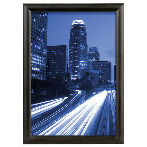 Seco Classic Snap Frame - 12" x 18" Frame Size - Rectangle - Black - Aluminum - Black - 1 Each