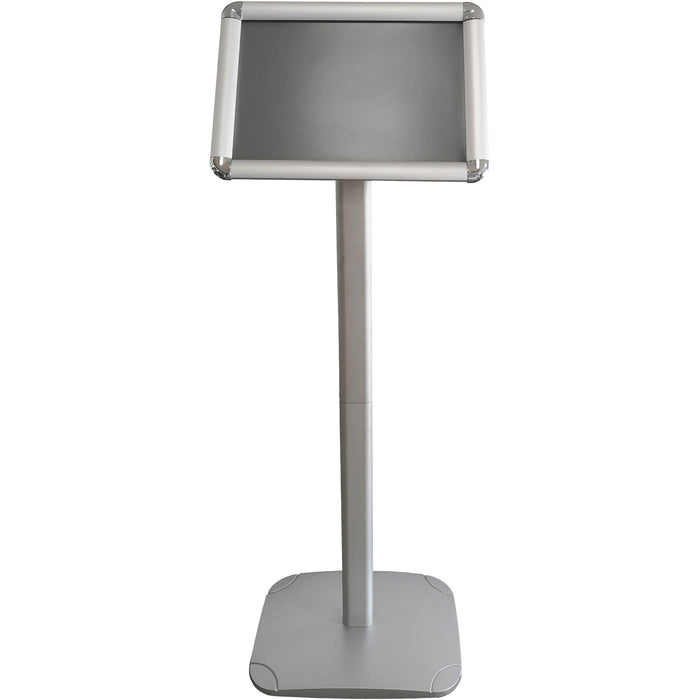 Seco Decorative Menuboard - 11" Width x 8.5" Height - Rectangular Shape - Rounded Corner - Silver - 1 Each