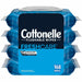 Cottonelle Flushable Wipes - 7.25" Length - CleaningRipples Texture - White - FiberPacket - 42/Packet - 4 / Pack
