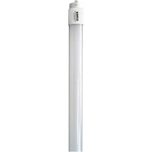 Satco 40W T8 4000K LED Tube Light - 40 W - 120 V AC, 277 V AC - 5500 lm - Tubular - T8 Size - White - Cool White Light Color - Fa8 Base - 50000 Hour - 4000°K Color Temperature - 210° Beam Angle - Shatter Proof, Ballast-free - 10 / Carton