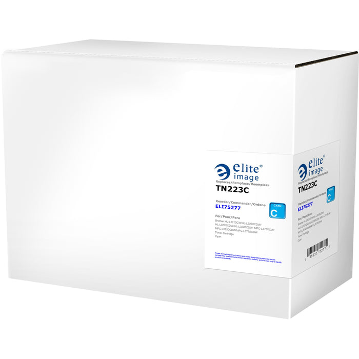 Elite Image Remanufactured Standard Yield Laser Toner Cartridge TN223, TN227 - Cyan - 1 Each - 1300 Pages