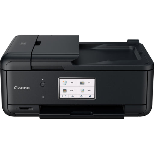 Canon TR8620A Wireless Inkjet Multifunction Printer - Color - Black - Copier/Fax/Printer/Scanner - 4800 x 1200 dpi Print - Color Scanner - Color Fax - Ethernet - Wireless LAN - Wireless PictBridge - USB - For Photo Print - 1 Each