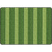 Flagship Carpets Basketweave Stripes Classroom Rug - Floor Rug - 72" Length x 100.80" Width - Rectangle - Green - Nylon